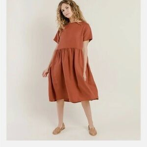 Tradlands Nico Dress - Rust